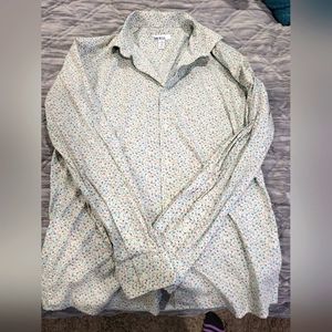 Mens med dress button front shirt